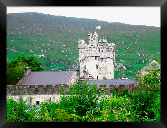 Glenveagh against the mountain Framed Print by Stephanie Moore