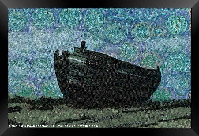 Old Fishing Boat Framed Print by Dawn O'Connor