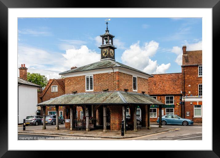 The Market House, Princes Risborough,  Framed Mounted Print by Kevin Hellon
