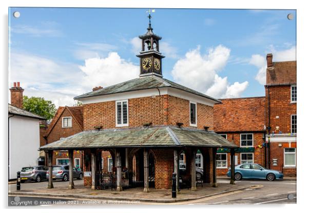 The Market House, Princes Risborough,  Acrylic by Kevin Hellon