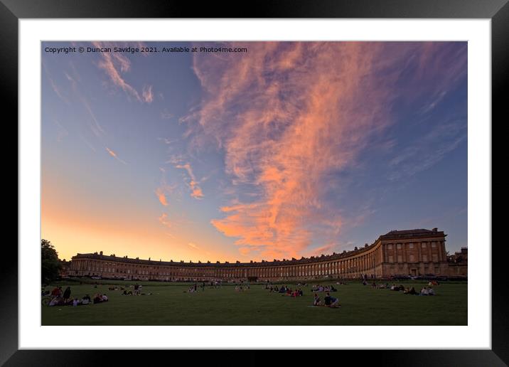 Sky cloud Framed Mounted Print by Duncan Savidge