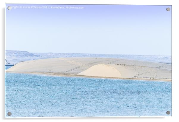 Desert landscape Acrylic by Lucas D'Souza