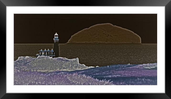 Abstract view of Turnberry lighthouse Framed Mounted Print by Allan Durward Photography