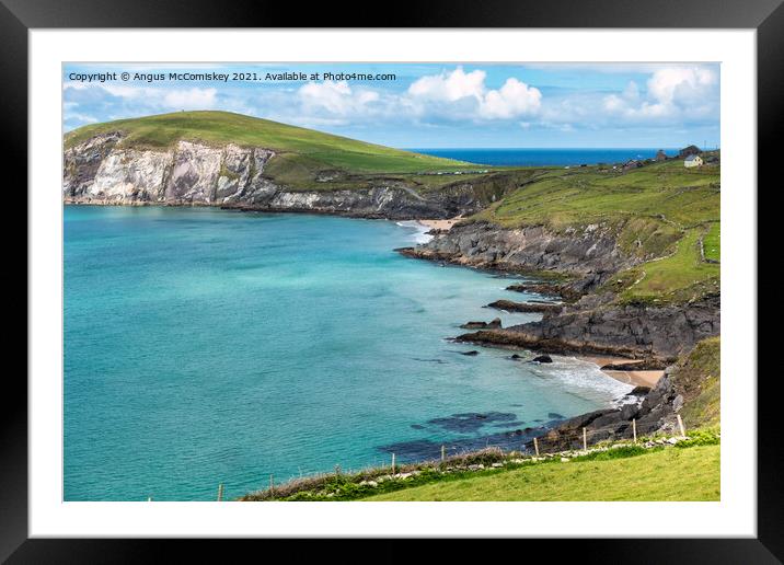 Rugged coastline at Dunmore Head, Dingle Peninsula Framed Mounted Print by Angus McComiskey