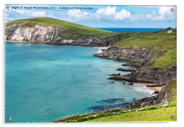 Rugged coastline at Dunmore Head, Dingle Peninsula Acrylic by Angus McComiskey