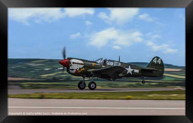 The beautiful LuLu Belle Warbird  Framed Print by kathy white