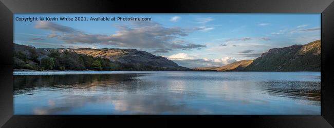 Cumbria evening sky Framed Print by Kevin White