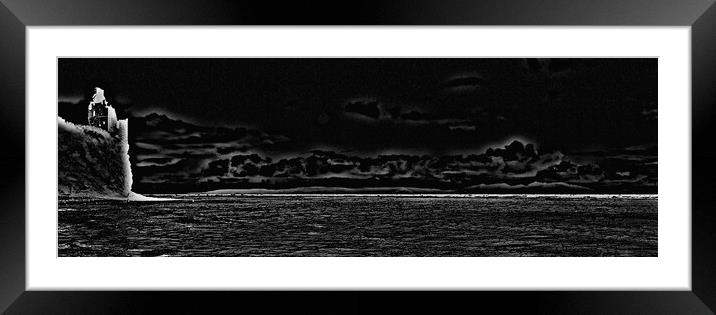 Abstract view of Greenan Castle and Isle of Arran Framed Mounted Print by Allan Durward Photography