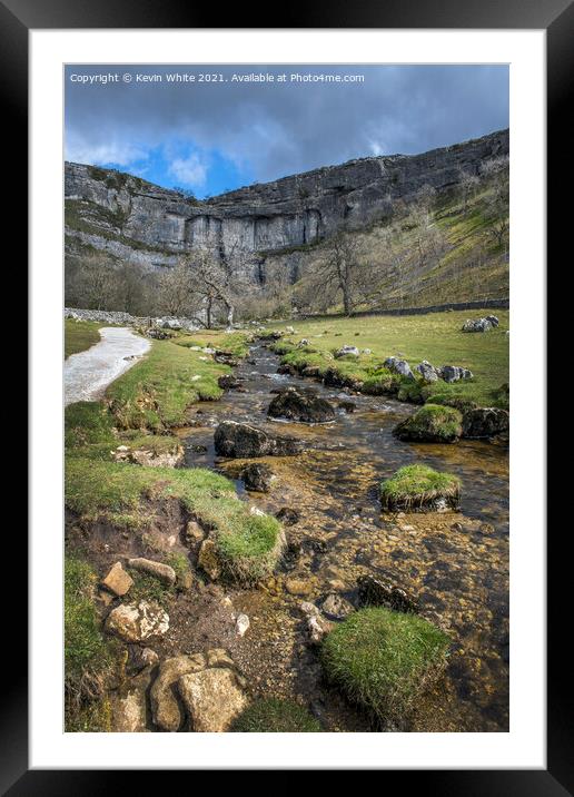 Yorkshire Dales Malham Cove Framed Mounted Print by Kevin White