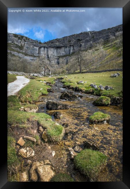 Yorkshire Dales Malham Cove Framed Print by Kevin White