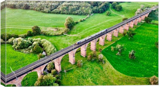 Twemlow viaduct Holmes chapel Canvas Print by Daryl Pritchard videos