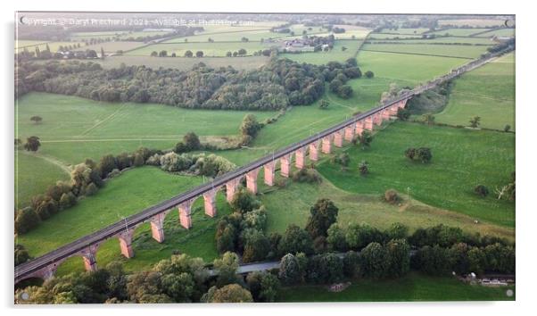 Twemlow viaduct from above  Acrylic by Daryl Pritchard videos