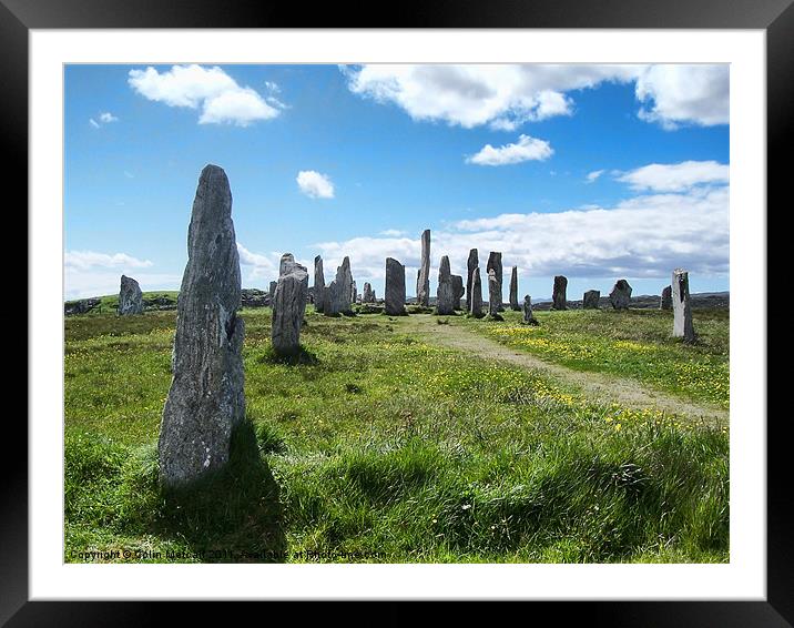Callanish Stones Isle of Lewis Framed Mounted Print by Colin Metcalf