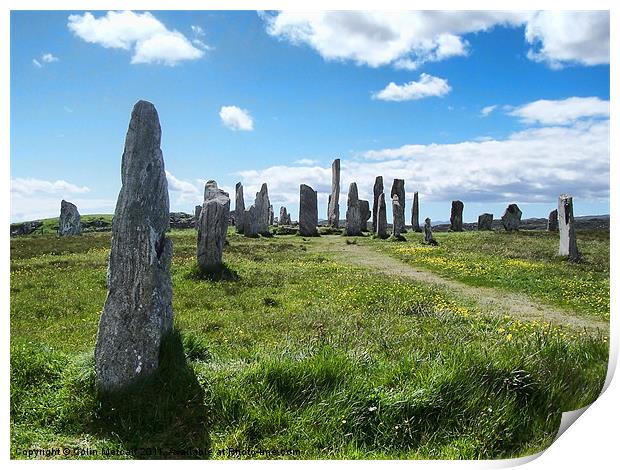 Callanish Stones Isle of Lewis Print by Colin Metcalf