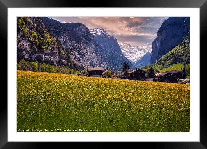 Dandelion Dreams Framed Mounted Print by Roger Mechan