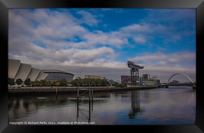 River Clyde Reflections Framed Print by Richard Perks