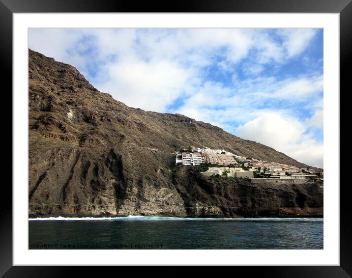 Cliffs of the Giants, Tenerife Framed Mounted Print by Paulina Sator