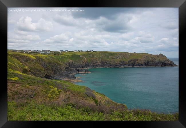 The Lizard point Framed Print by kathy white