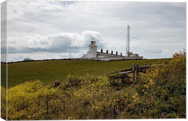 The Lizard point  Lighthouse Canvas Print by kathy white