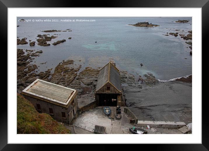 Old life boat station Framed Mounted Print by kathy white