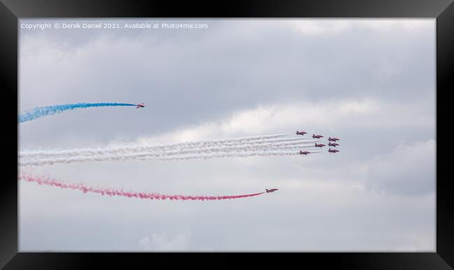 A Soaring Spectacle Framed Print by Derek Daniel