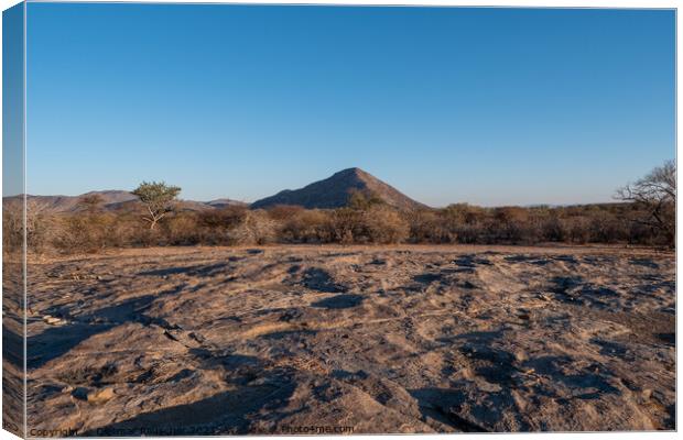 Etendero Mountain in Erongo Region, Namibia Canvas Print by Dietmar Rauscher