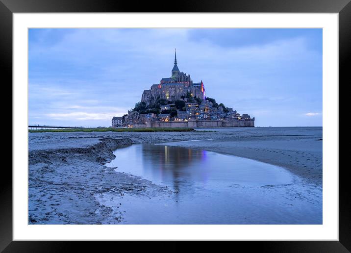 Mont Saint-Michel Framed Mounted Print by peter schickert