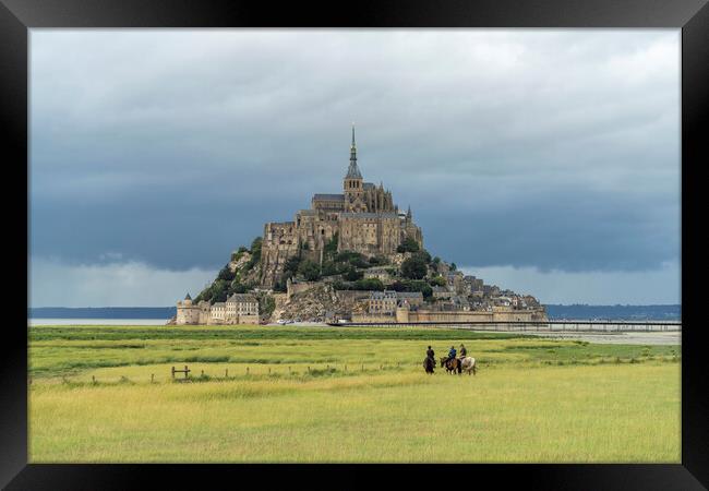 Mont Saint-Michel Framed Print by peter schickert