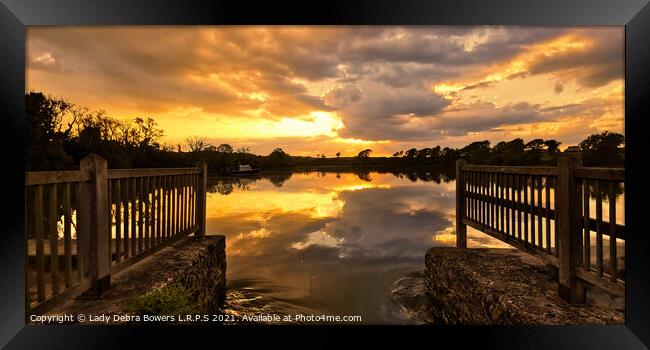 Liquid Gold  Framed Print by Lady Debra Bowers L.R.P.S