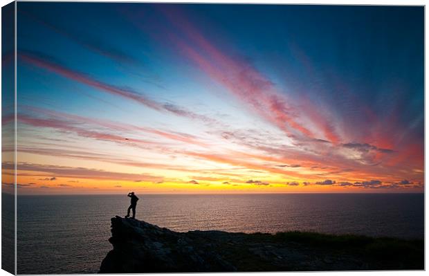 Sunset At Cornwall Canvas Print by Jason Connolly