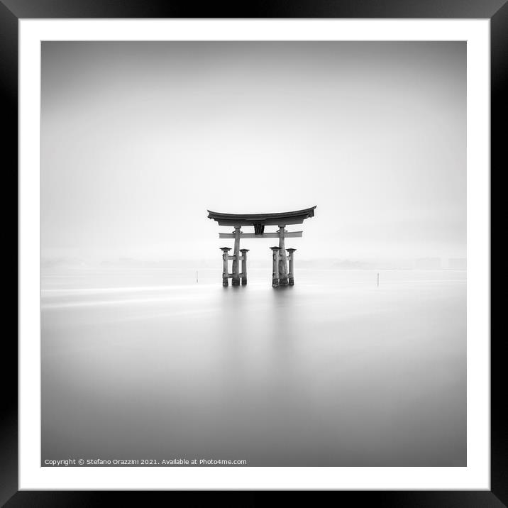 Itsukushima Torii Study II (2010) Framed Mounted Print by Stefano Orazzini