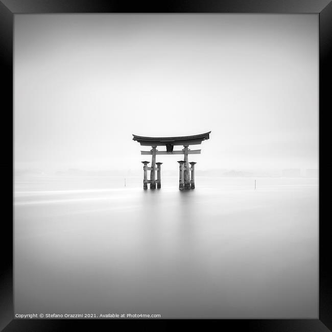 Itsukushima Torii Study II (2010) Framed Print by Stefano Orazzini