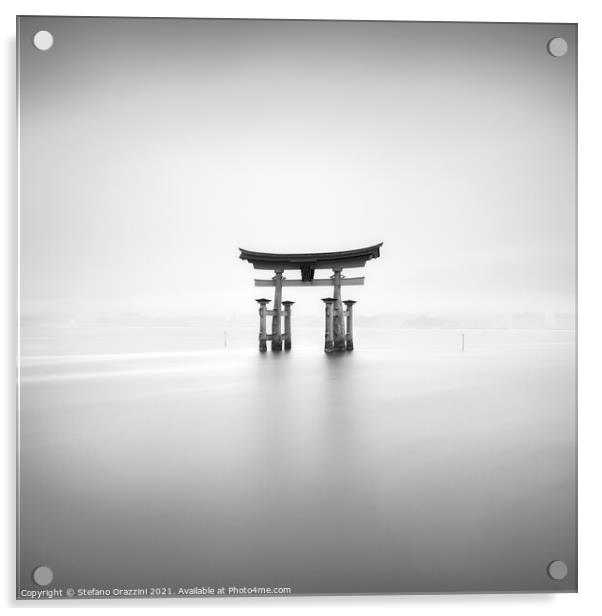 Itsukushima Torii Study II (2010) Acrylic by Stefano Orazzini