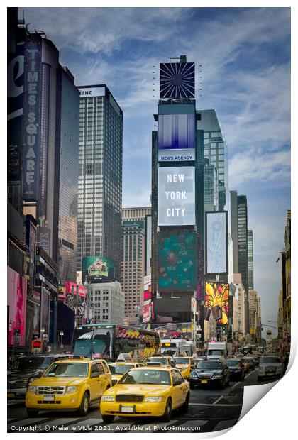 NEW YORK CITY Times Square Print by Melanie Viola