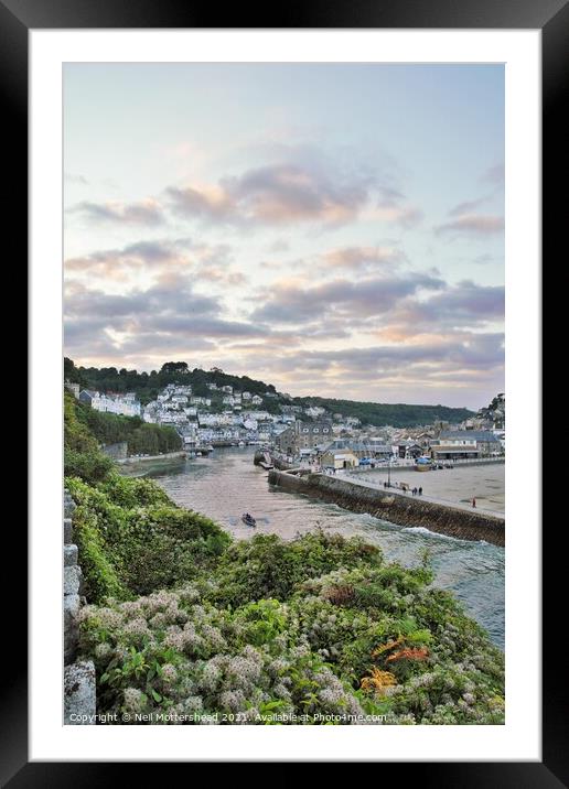 Evening On The Looe River. Framed Mounted Print by Neil Mottershead