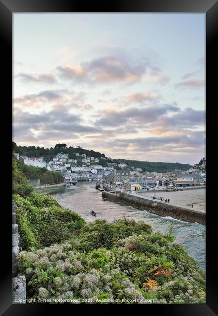 Evening On The Looe River. Framed Print by Neil Mottershead