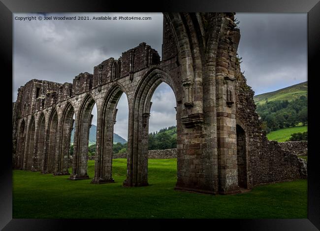 Llanthony Abbey Framed Print by Joel Woodward