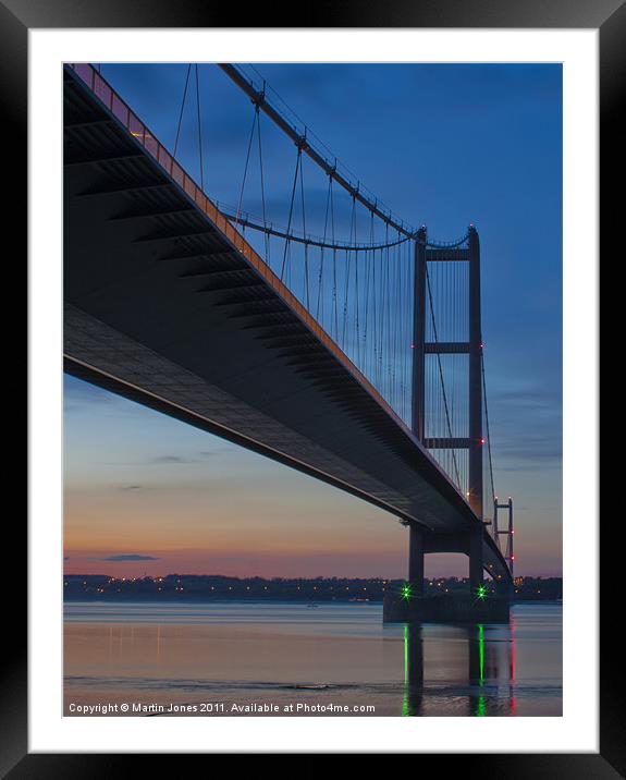 Humber Bridge Reflections Framed Mounted Print by K7 Photography