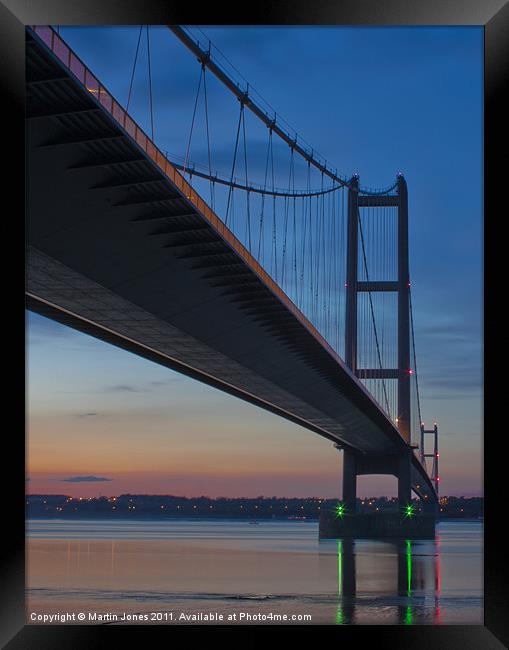 Humber Bridge Reflections Framed Print by K7 Photography