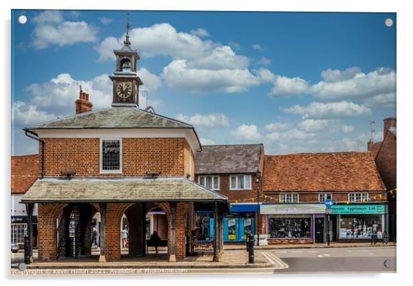 The Market House, Princes Risborough, Acrylic by Kevin Hellon