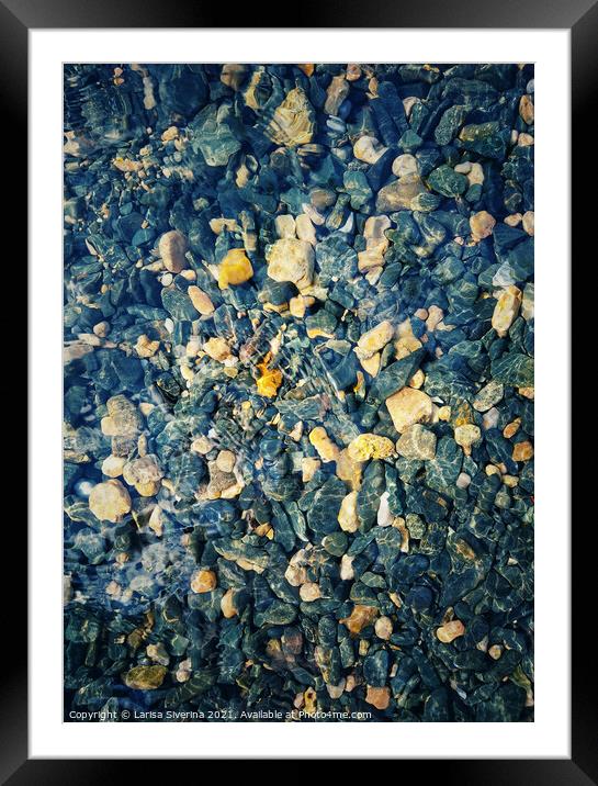 Stone texture Framed Mounted Print by Larisa Siverina
