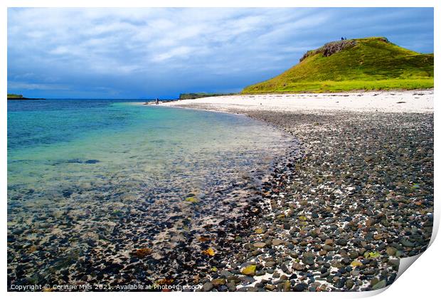 Coral Beach, Isle of Skye Print by Corinne Mills