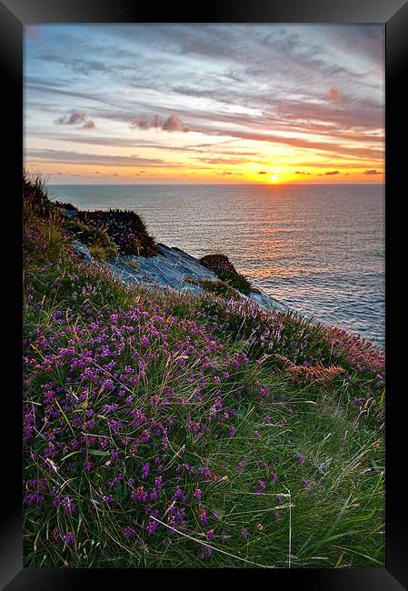 A Cornish Sunset Framed Print by Jason Connolly