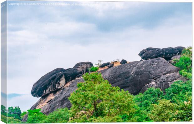 Rocks on the edge Canvas Print by Lucas D'Souza