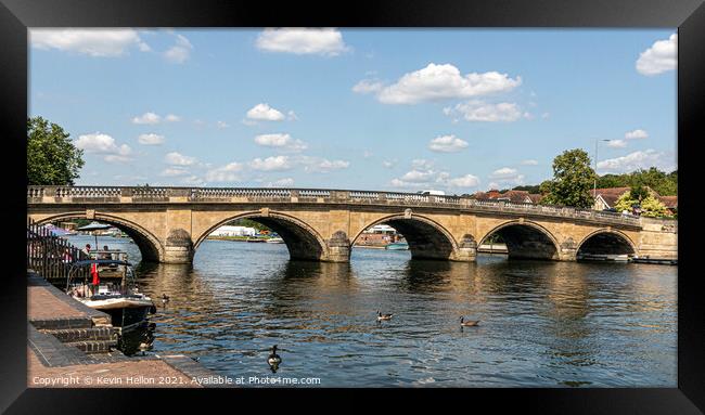 Henley Bridge, Framed Print by Kevin Hellon