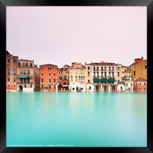 Venice, Grand Canal detail Framed Print by Stefano Orazzini
