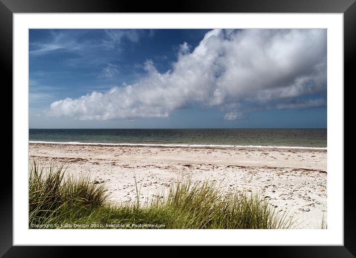 Askernish Beach, South Uist, Outer Hebrides Framed Mounted Print by Kasia Design