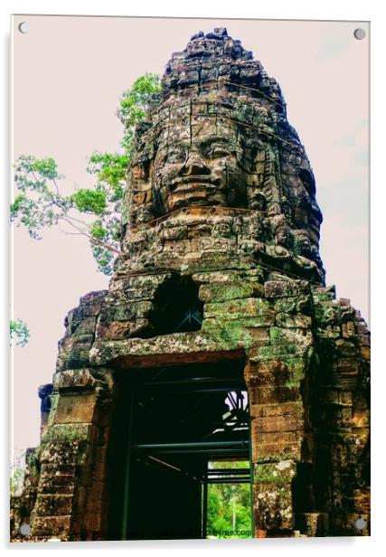 Bayon Temple, Angkor Wat Acrylic by Arnaud Jacobs