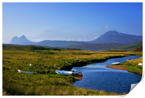 Suilven and Canisp from Elphin Print by Jacqi Elmslie
