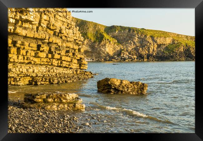 Eastern end of Dunraven Bay South Wales Framed Print by Nick Jenkins